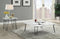 Telestis Coffee Table, White Marble & Black
